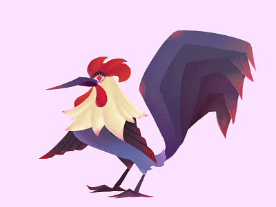 Rooster character design illustration illustrator rooster vector art villain