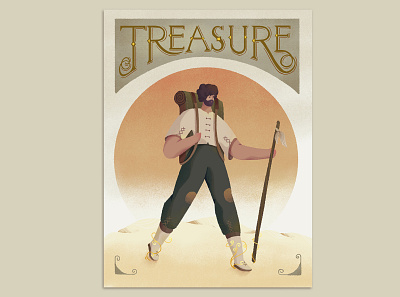 TREASURE character illustration photoshop treasure