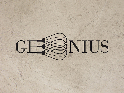 Genius logo blender emblem genius identity kitchen logo logotype