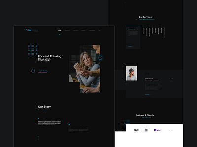 SMDigital Partners branding clean design graphic design landing page landingpage minimal ui ux web website