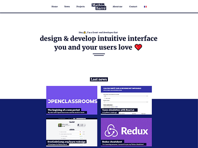 Portfolio design desktop personnal website portfolio premium feeling ui ux web website