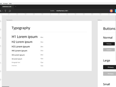 Figma Wireframe UI Kit figma kit ui wireframe