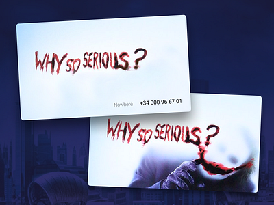 Joker business card - Dribbble playoff business card graphic design hero joker playoff vilain