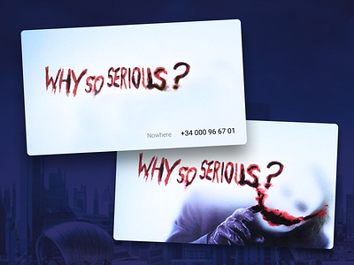 Joker business card - Dribbble playoff