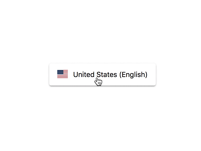 Country Select button country language select