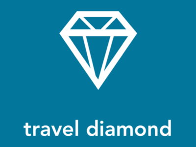 travel diamond app design flat illustration ux