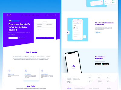 Rush Landing Page Redesign ui ux uidesign web web design