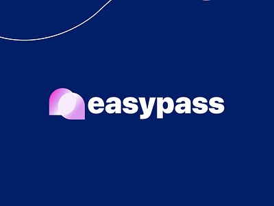 Easypass branding logo typography vector