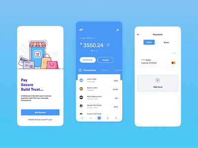 Finance App Design for Middletrust