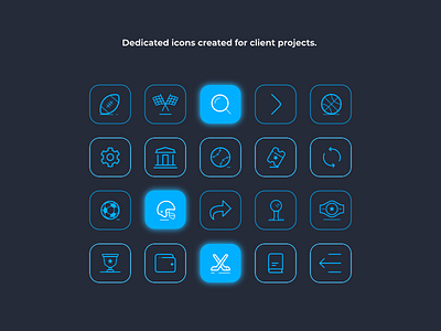 Set of dedicated icons appdesign bettingdesign iconography icons iconset mobiledesign webdesign
