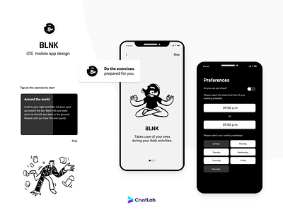 BLNK - iOS mobile app design