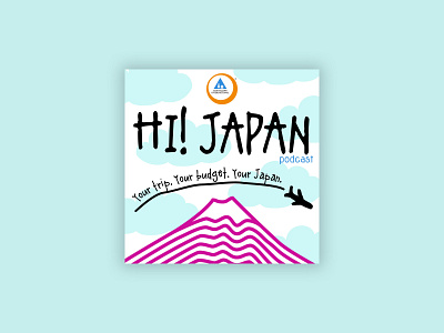 "Hi! Japan" Podcast Cover Art illustration podcast art