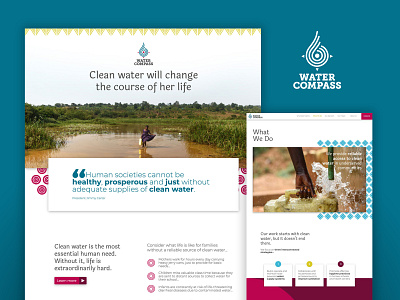 Water Compass Website logo webflow website