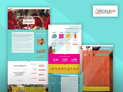 Annual Report Website for Trickle Up (2015) annual report non profit website wordpress