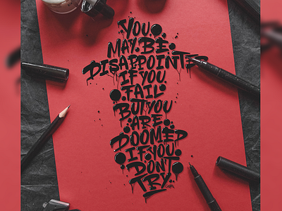 "you maybe be disappointed [..]" - Lettering