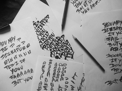 "you may be disappointed [...] - Sketches calligragraphy design graphic art illustration lettering process sketch sketches snooze snoozeone type typography