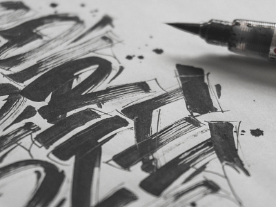 "Do or die" Close up behindthescenes calligraphy design graphic art graphic design illustration lettering process sketch sketches snooze snoozeone type typography