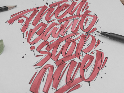 They can't stop me - lettering behindthescenes calligraphy design graphic art graphic design illustration lettering process sketch sketches snooze snoozeone type typography