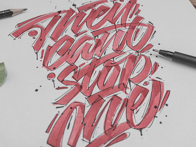 They can't stop me - lettering
