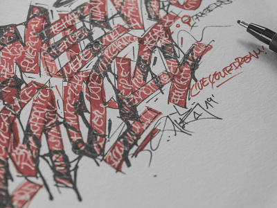 "Memento Mori" close-up behindthescenes calligraphy design graphic art graphic design illustration lettering process sketch sketches snooze snoozeone type typography