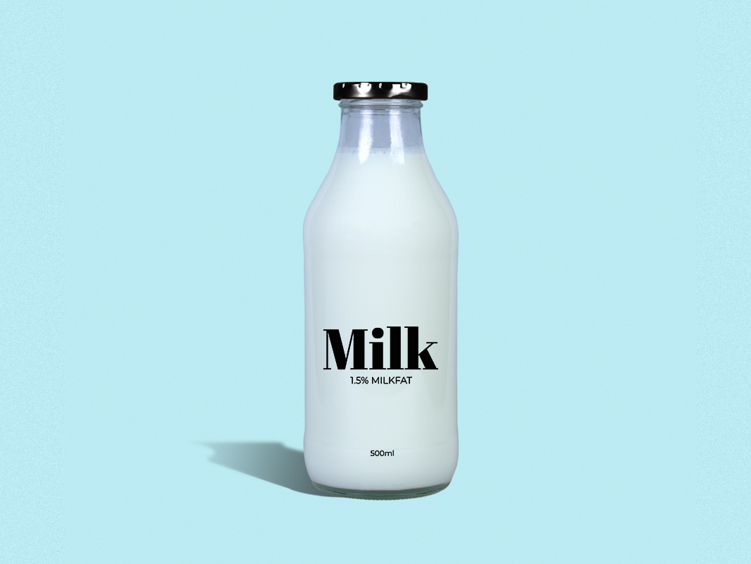 Download Milk - Bottle mockup by Makestudio on Dribbble
