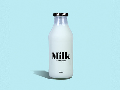 Milk - Bottle mockup