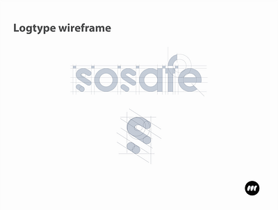 sosafe logo structure logodesign logotype wireframe wordmark