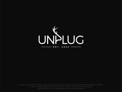 UNPLUG client work creative logo design logo logo design winning design