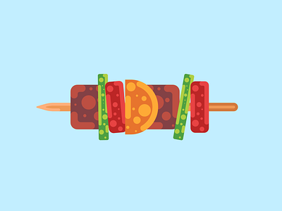Barbecue art barbecue branding design flat icon illustration illustrator logo minimal vector