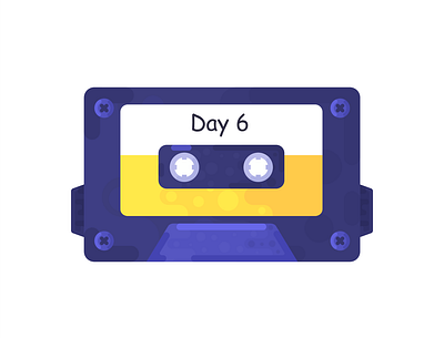 Cassette Tape art design flat icon illustration illustrator logo vector web