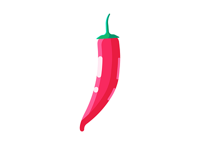 Chili Pepper art branding chili pepper design flat flat design flat illustration flatdesign graphic design icon illustration illustrator logo minimal vector