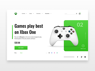 Xbox Landing Page UX/UI