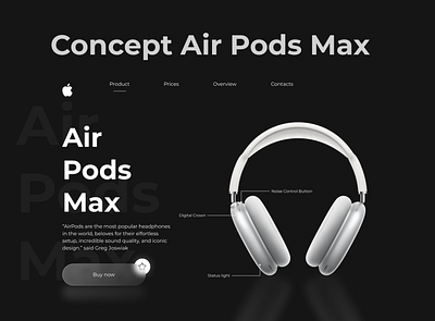 Air Pods Max apple apple design branding design ui ux