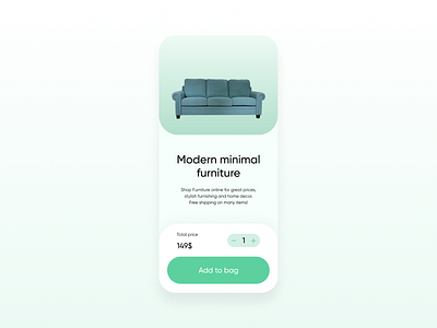 Furniture App app branding design furniture mobile ui ux