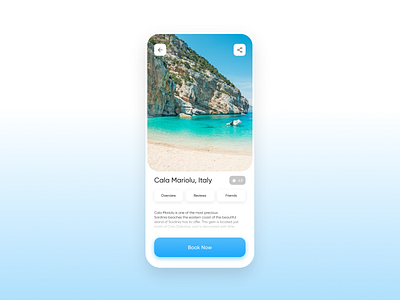 Beach App app beach design mobile summer ui ux