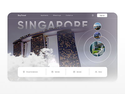 Singapore Travel Ui/Ux design landing singapore travel ui ui ux ux