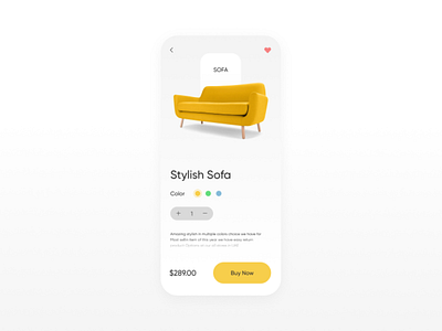 Furniture Sofa App app design furniture mobile sofa ui ux