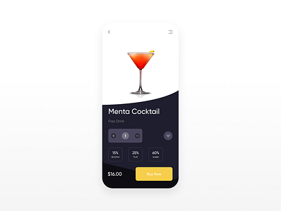 Drinks Ui/Ux App app design drinks mobile ui ux