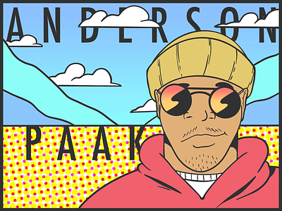 Andy paak andersonpaak art character digital high hiphop illustration jazz music smoke soul weed