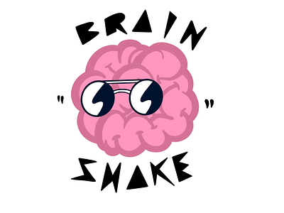 Brain shake animation art blog brain brand entertainment fun logo music shades shake