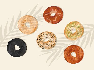Bagelicious bagel color design food food illustration graphic design illustration vector vector illustration