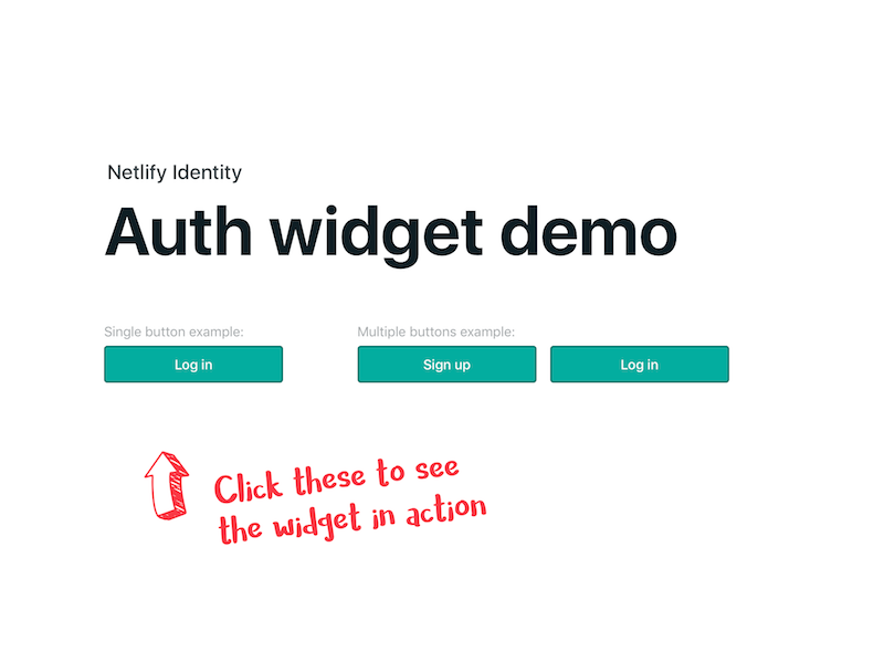 Netlify Identity: Authentication widget idunno login modal signup tagsarestupid widget