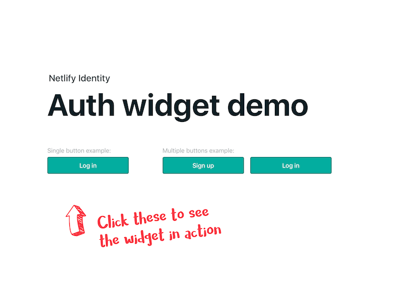 Netlify Identity: Authentication widget tagsarestupid idunno signup login modal widget