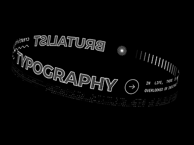 02 / Typography abstract after effects animated typography animation art black and white brutalist glitch intro motion design motion typography typography