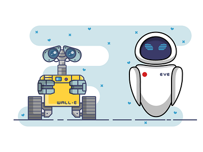 Wall E And Eve By Mayank Khandelwal On Dribbble