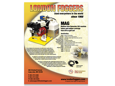 London Foggers - MAG flyer design photo shoot