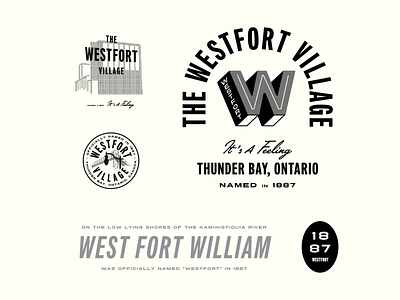 Westfort Brand brand city district logo logotype municipality typography
