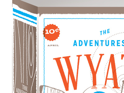 Adventure's of Wyatt: Birth Announcement birth announcement letterpress plus fiction