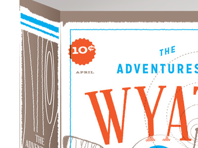 Adventure's of Wyatt: Birth Announcement letterpress plus fiction birth announcement