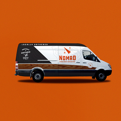 Nomad Van brand assets sprinter van wrap wangoneer wood panel woodgrain